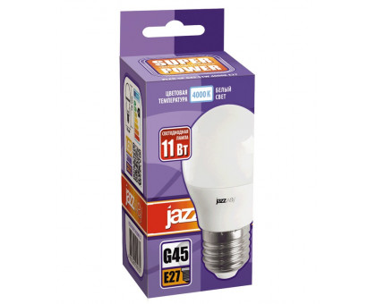 Светодиодная (LED) лампа Jazzway PLED-SP G45 11w E27 4000K 230/50 (5019362)