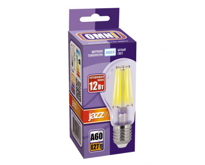 Светодиодная (LED) лампа Jazzway PLED OMNI A60 12w E27 4000K CL 230/50 (5021846)