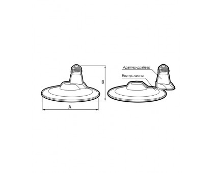 Светодиодная (LED) лампа FAZA PLED-HP-UFO 45w 4000K E27 (5039209) UFO