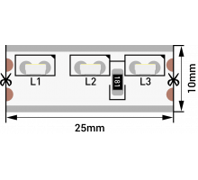 Светодидодная (LED) лента SWG 12В 315 SWG315120-12-9.6-W-67 9,6 Вт/м 6000-6500K (003307) Холодный белый свет