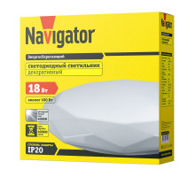 Декоративный светодиодный (LED) светильник Navigator NBL-R10-18-4K-IP20-LED  4000К 330х107 мм (61754) с эффектом звездное небо