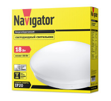 Декоративный светодиодный (LED) светильник Navigator NBL-R1-18-4K-IP20-LED 18Вт 4000К 380х67 мм (71577)