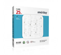 Декоративный светодиодный (LED) светильник Smartbuy 25Вт 6000K 320х320х60 мм (SBL-Lng-25-W-6K)