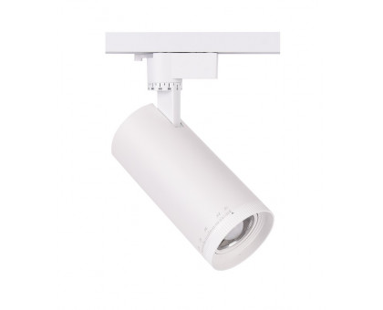 Трековый однофазный светодиодный (LED) светильник Jazzway PTR 0728 ZOOM 28w 3000K 15-60° WH IP40 28Вт 80х170х130 мм (5034341) Белый